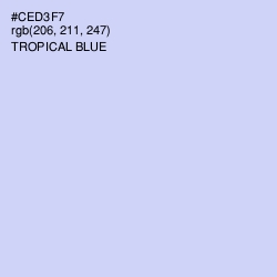 #CED3F7 - Tropical Blue Color Image